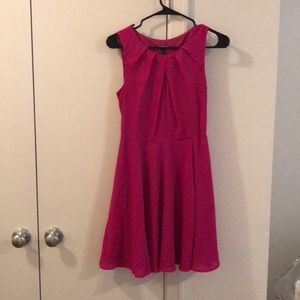Magenta Fit & Flare Dress